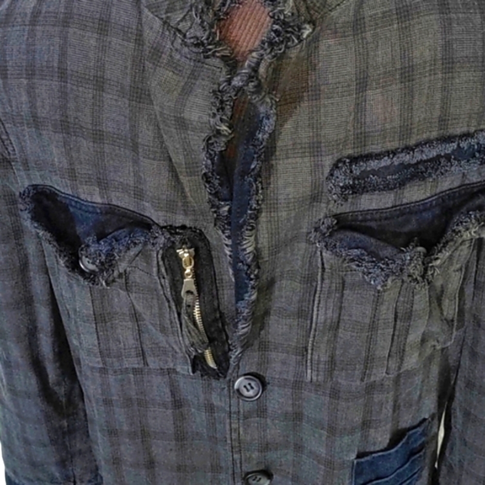 Zeus Vintage Distressed Cargo Jacket - Picture 3 of 7